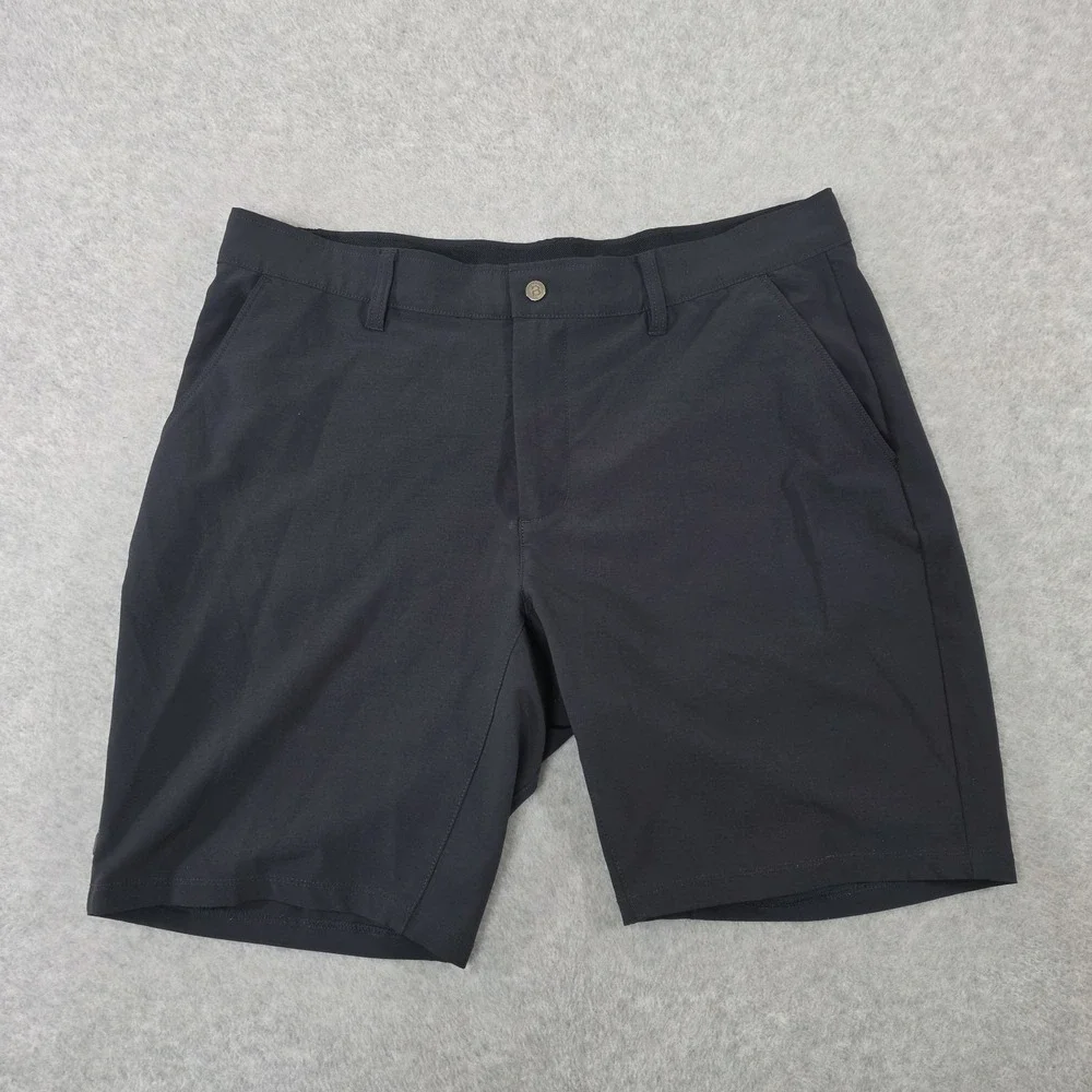 BYLT Shorts Mens 36X9 Black Kinetic Performance Stretch Golf Casual Chino Basics